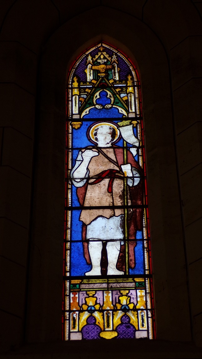 Angeac-Charente - L'église Saint-Pierre - Le vitrail '' (5 mai 2018)