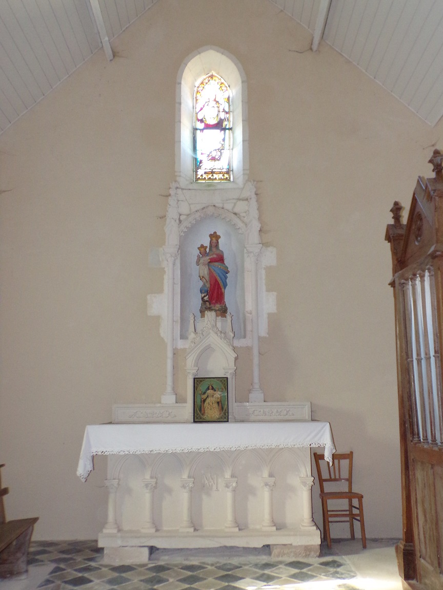 Ballans - L'église Saint-Jacques - Vierge et l'Enfant (20 août 2018)