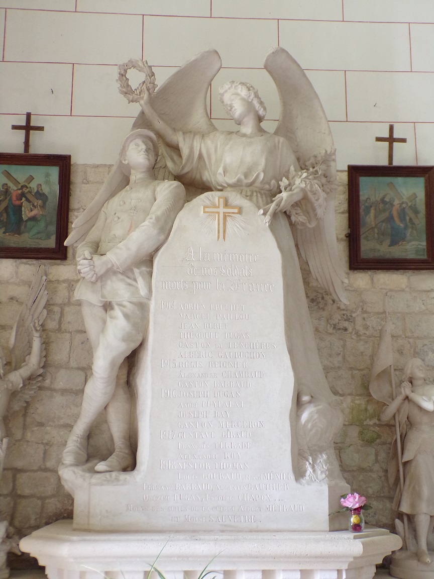 Bonneuil - L'église Saint-Pierre - 'Ce monument a été bénit le 11 septembre 1921' (16 juillet 2020)