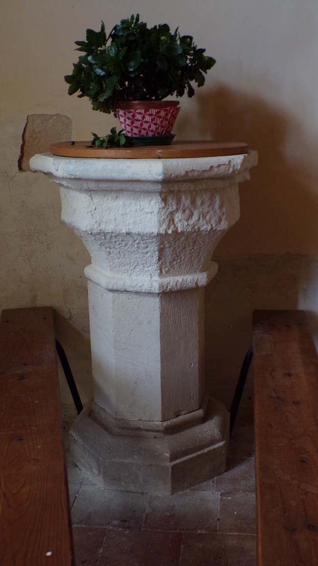 Boutiers - L'église Saint-Antoine - Fonts Baptismaux (23 avril 2018)