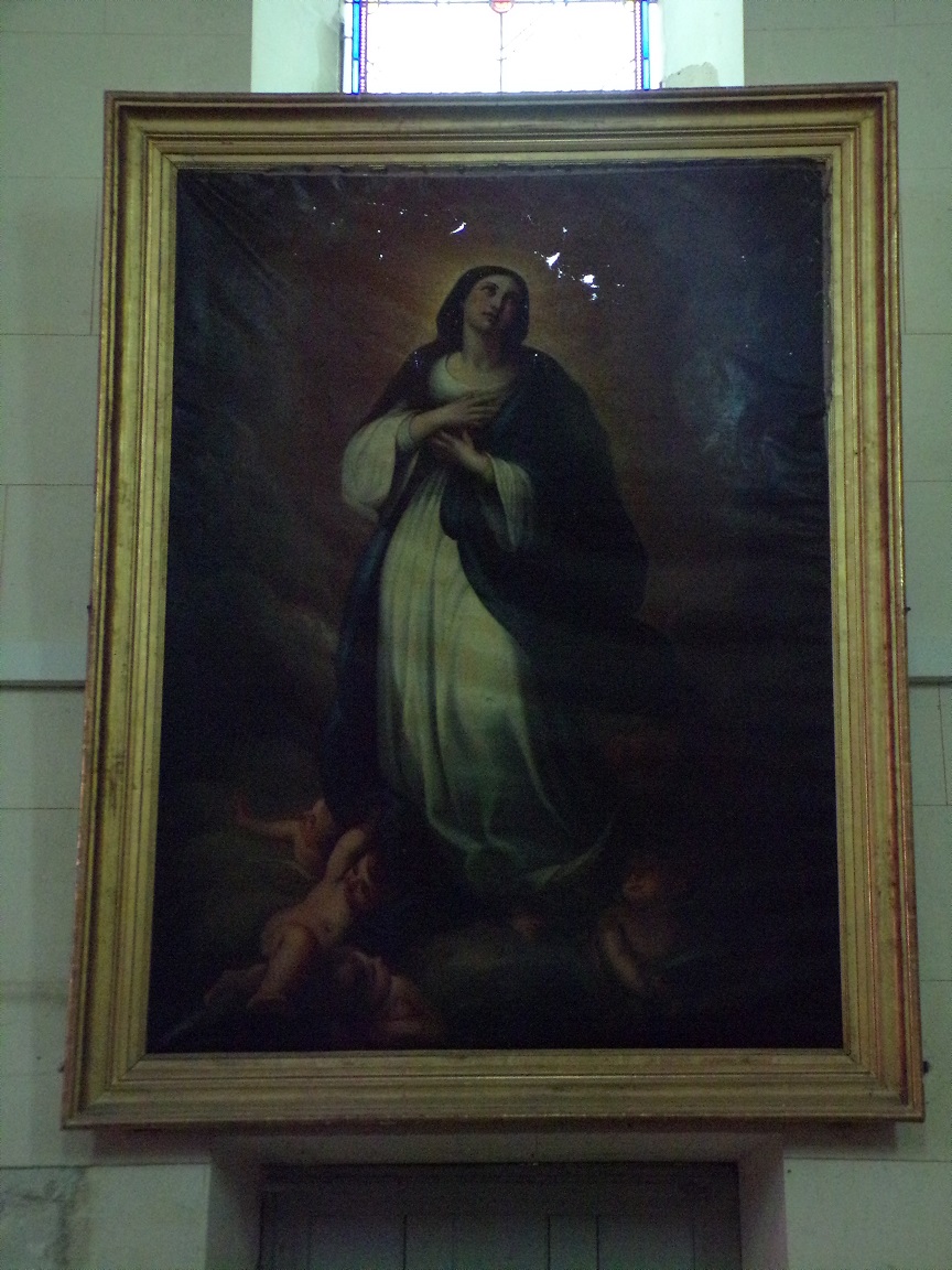 Brives sur Charente - L'église Saint-Etienne - Un tableau (27 juin 2018)