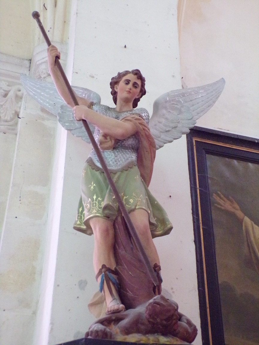 Brives sur Charente - L'église Saint-Etienne - L'Archange Saint Michel (27 juin 2018)