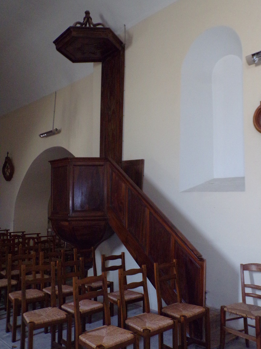 Celles - L'église Saint-Christophe - La chaire (12 juillet 2018)
