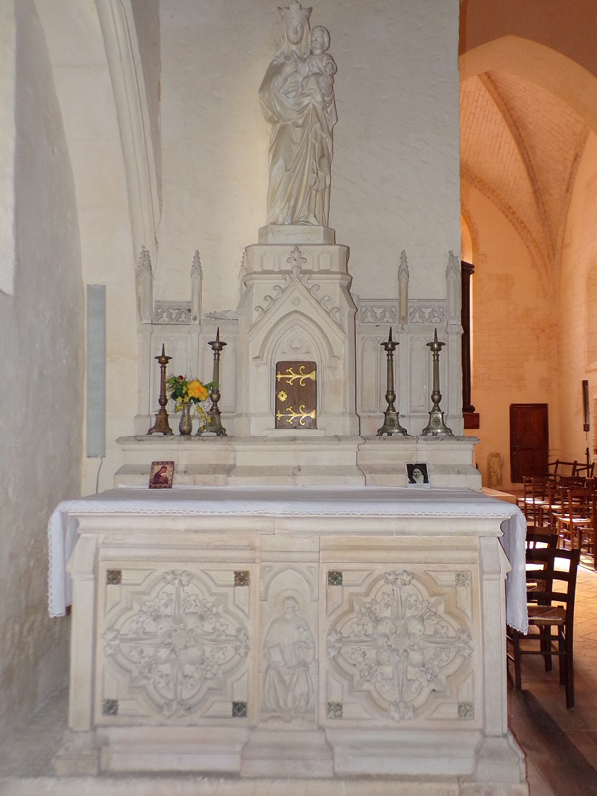 Chassors - L'église Saint-Romain - Vierge à l'Enfant (15 septembre 2018)