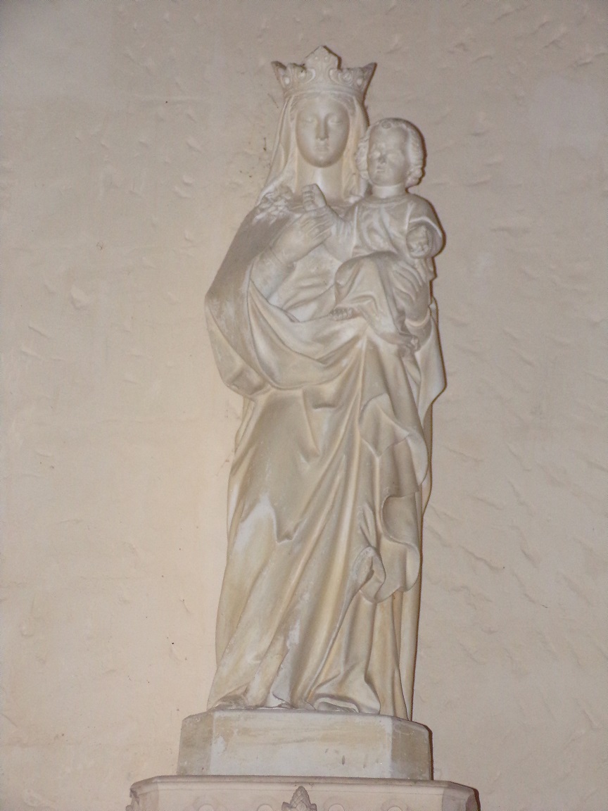 Chassors - L'église Saint-Romain - Vierge à l'Enfant (15 septembre 2018)