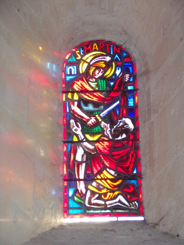Châteaubernard - La chapelle Saint-Jean - Le vitrail ' Saint Martin' (24 septembre 2018)