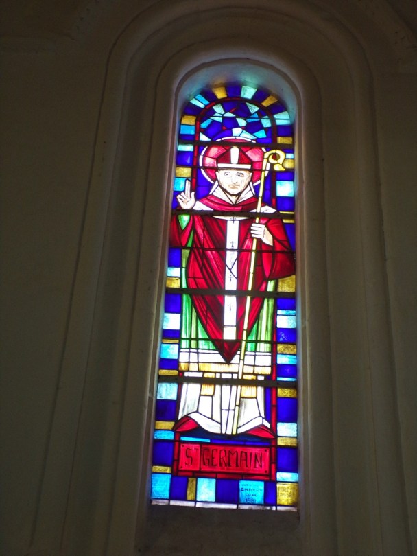Cierzac - L'église Notre-Dame - Le vitrail 'Saint Germain' (18 juillet 2018)