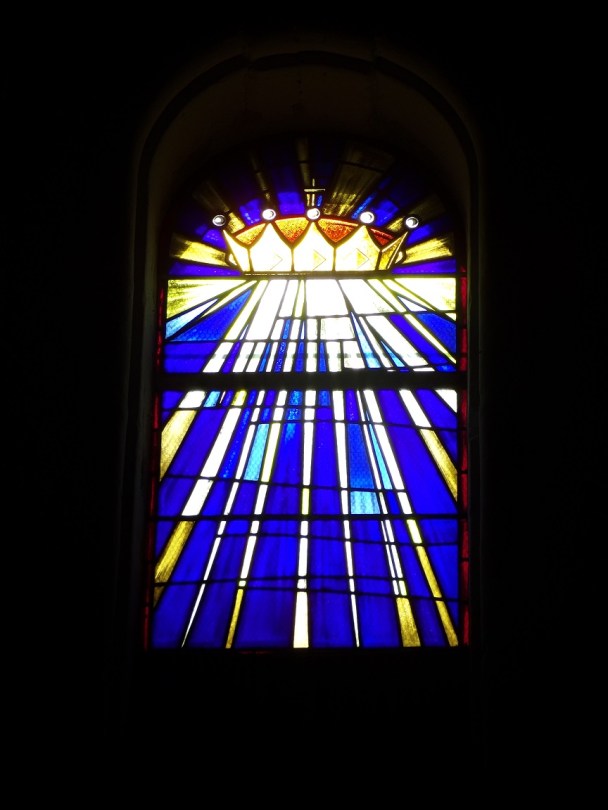 Cierzac - L'église Notre-Dame - Un vitrail (18 juillet 2018)