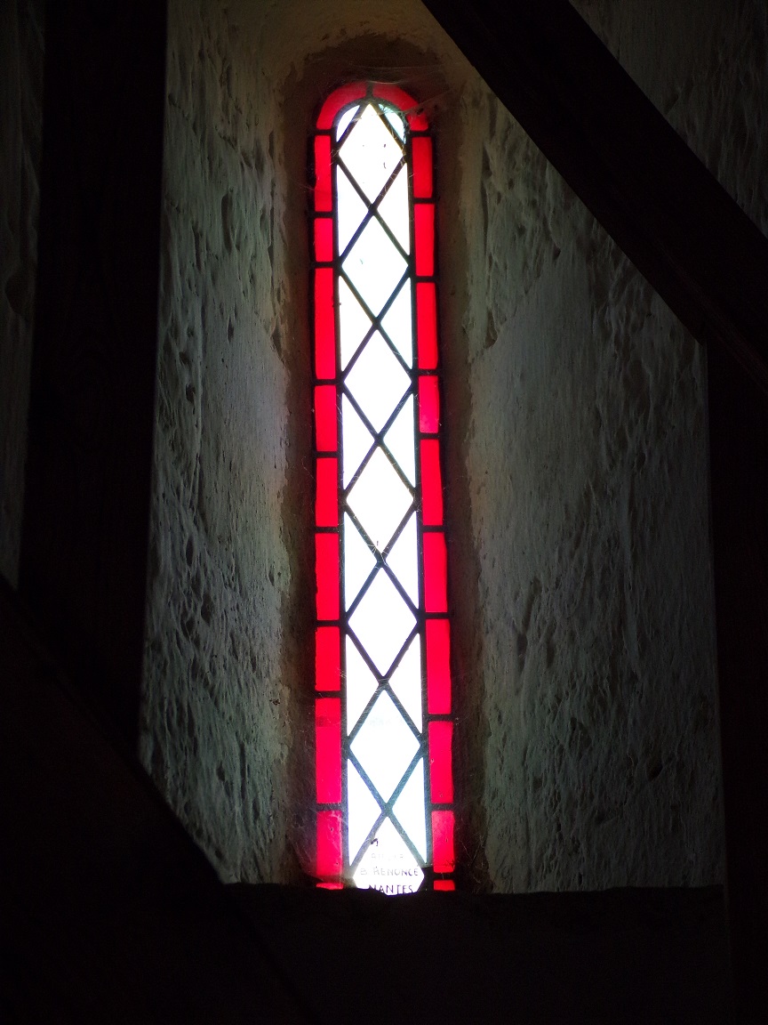 Cierzac - L'église Notre-Dame - Un vitrail (18 juillet 2018)