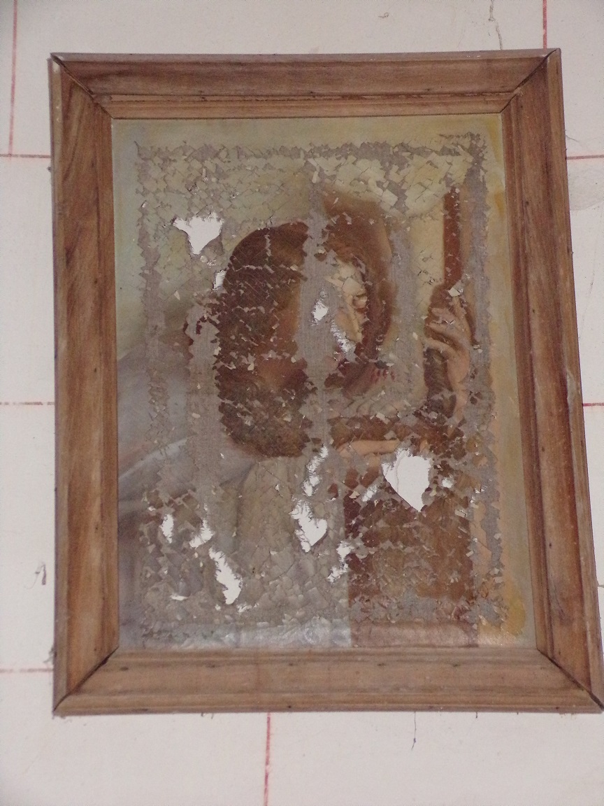 Courbillac - L'église d'Herpes - Un tableau (23 juillet 2018)