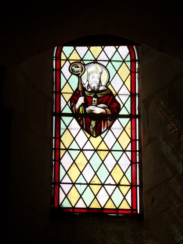 Dompierre-sur Charente - L'église Saint-Blaise - Un vitrail (8 juin 2018)