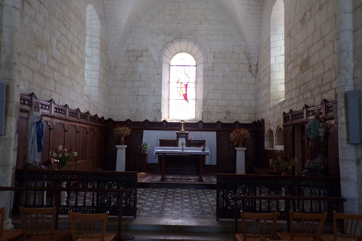 Foussignac - L'église Saint-Cybard-et-Saint-Laurent - Le Choeur (15 juin 2017)