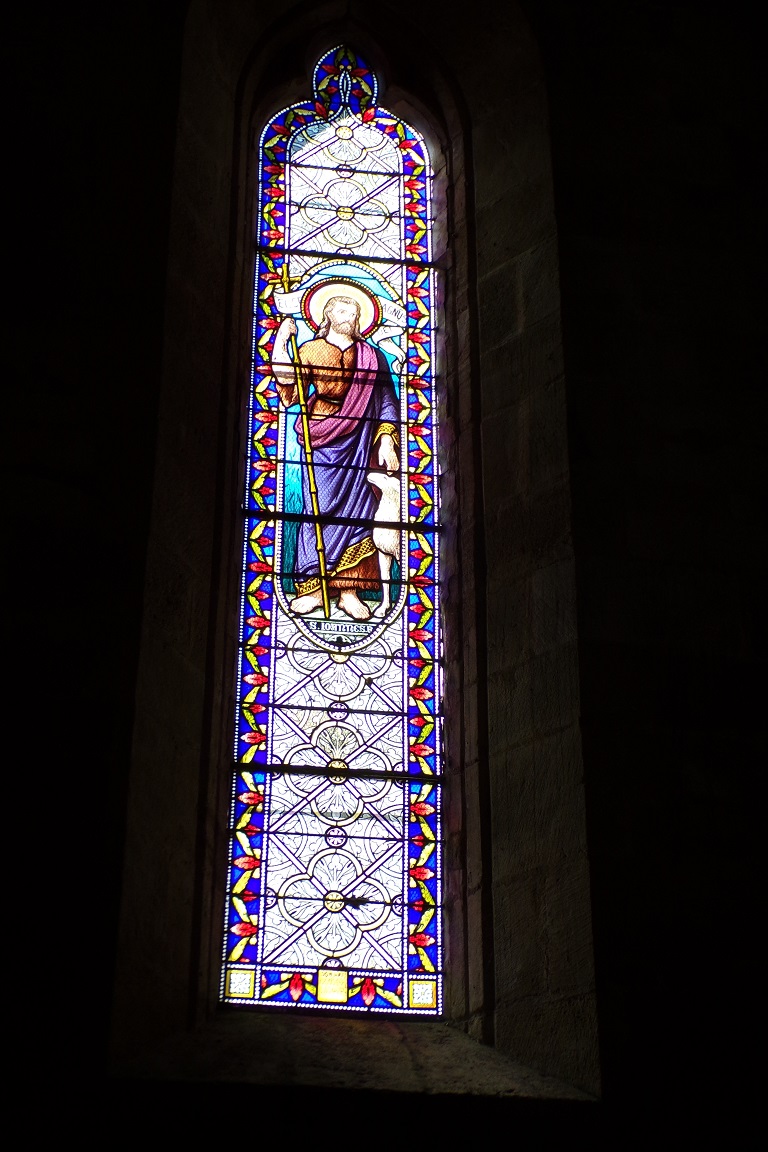 Mérignac - L'église Saint-Pierre - Le vitrail 'Saint Joannes R.' (10 juin 2017)