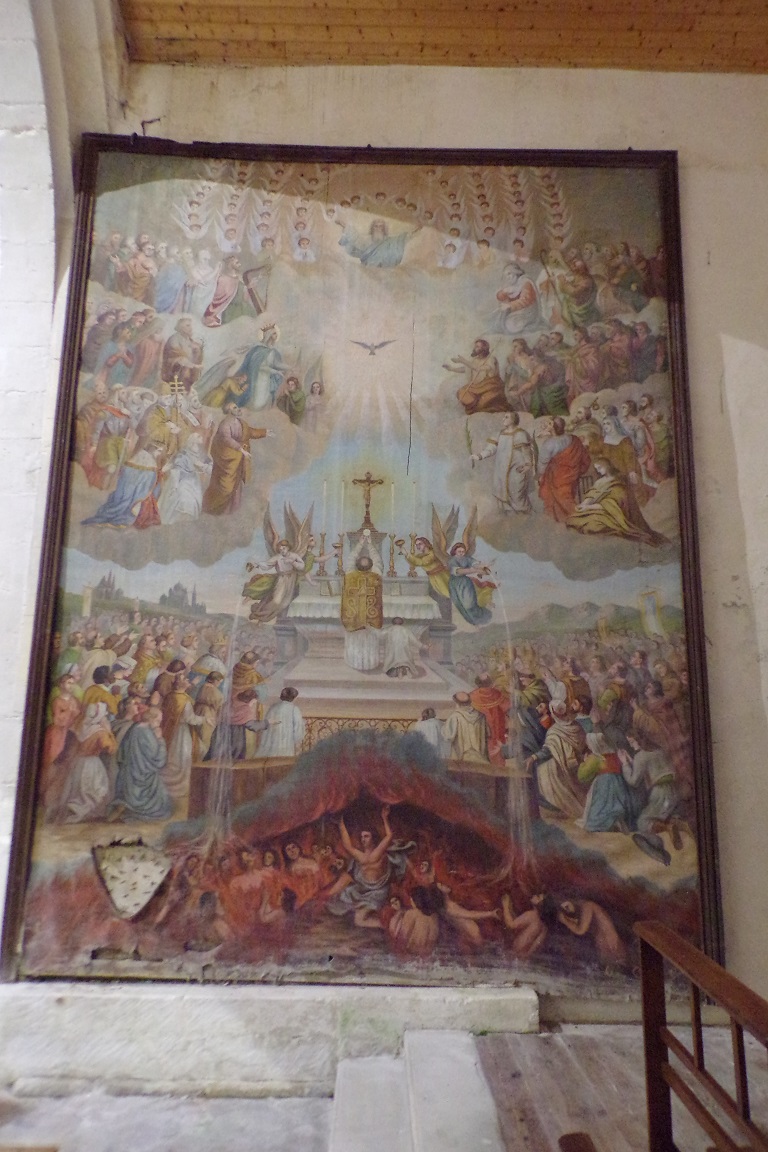 Sonnac - L'église Saint-Etienne - Un tableau (2 janvier 2018)