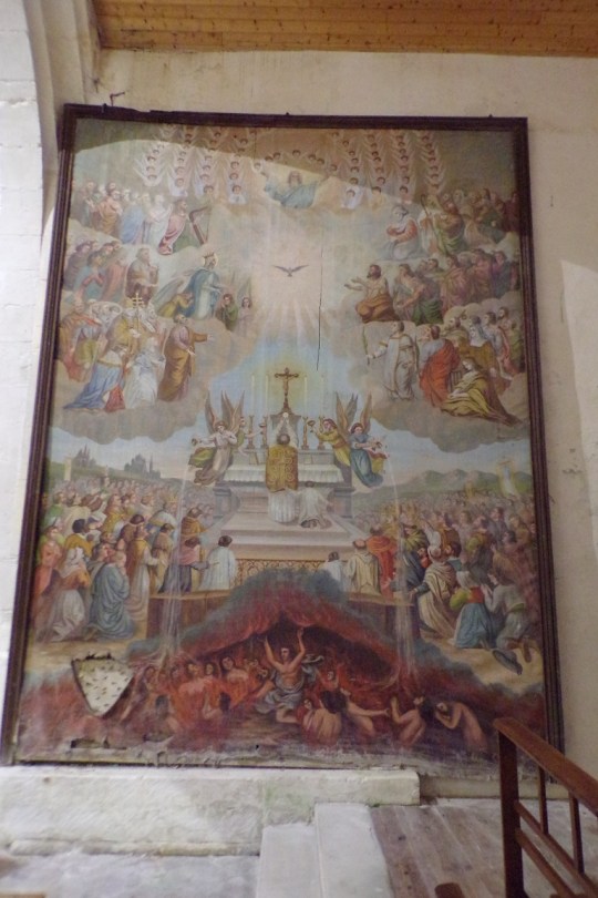 Sonnac - L'église Saint-Etienne - Un tableau (2 janvier 2018)