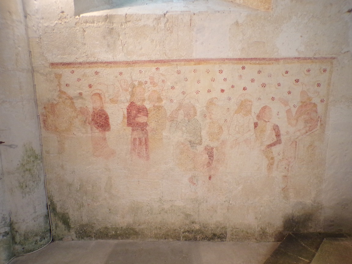 Graves-Saint-Amant - L'église Saint-Martin - Une peinture murale (21 septembre 2019)