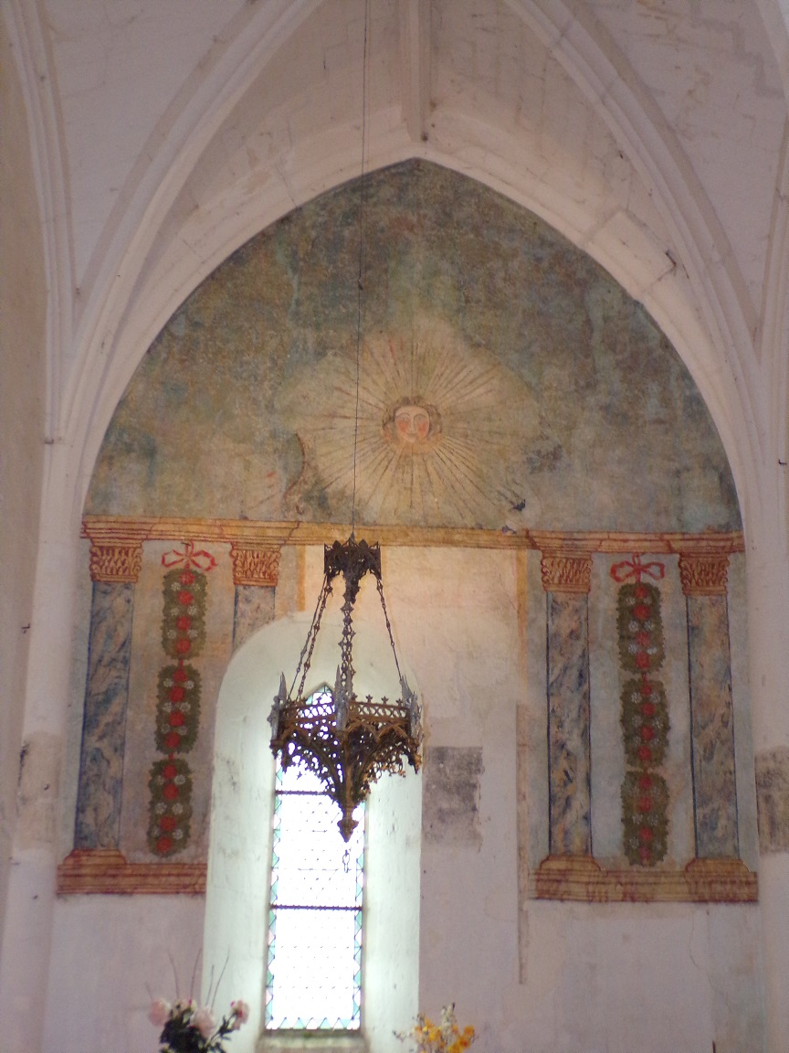 Graves-Saint-Amant - L'église Saint-Martin - Une peinture murale (21 septembre 2019)
