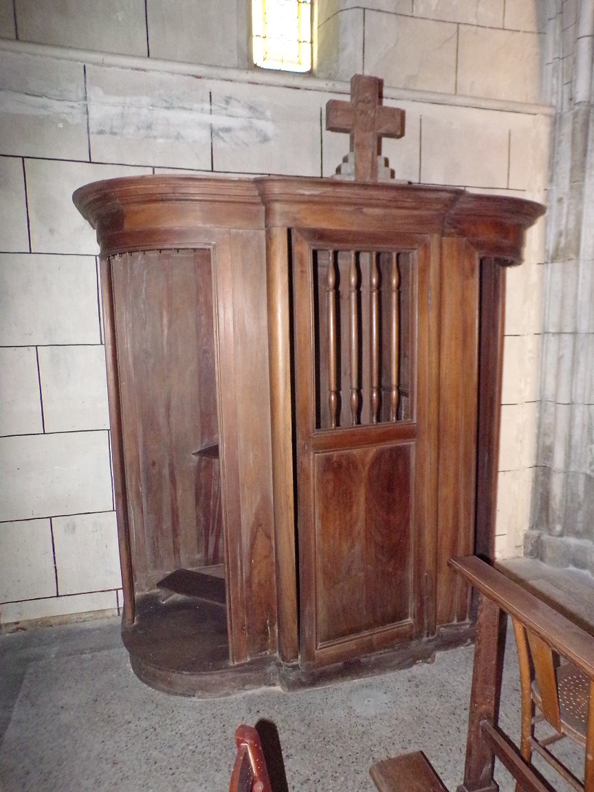 Javrezac - L'église Saint-Pierre - Le confessionnal (5 mars 2019)