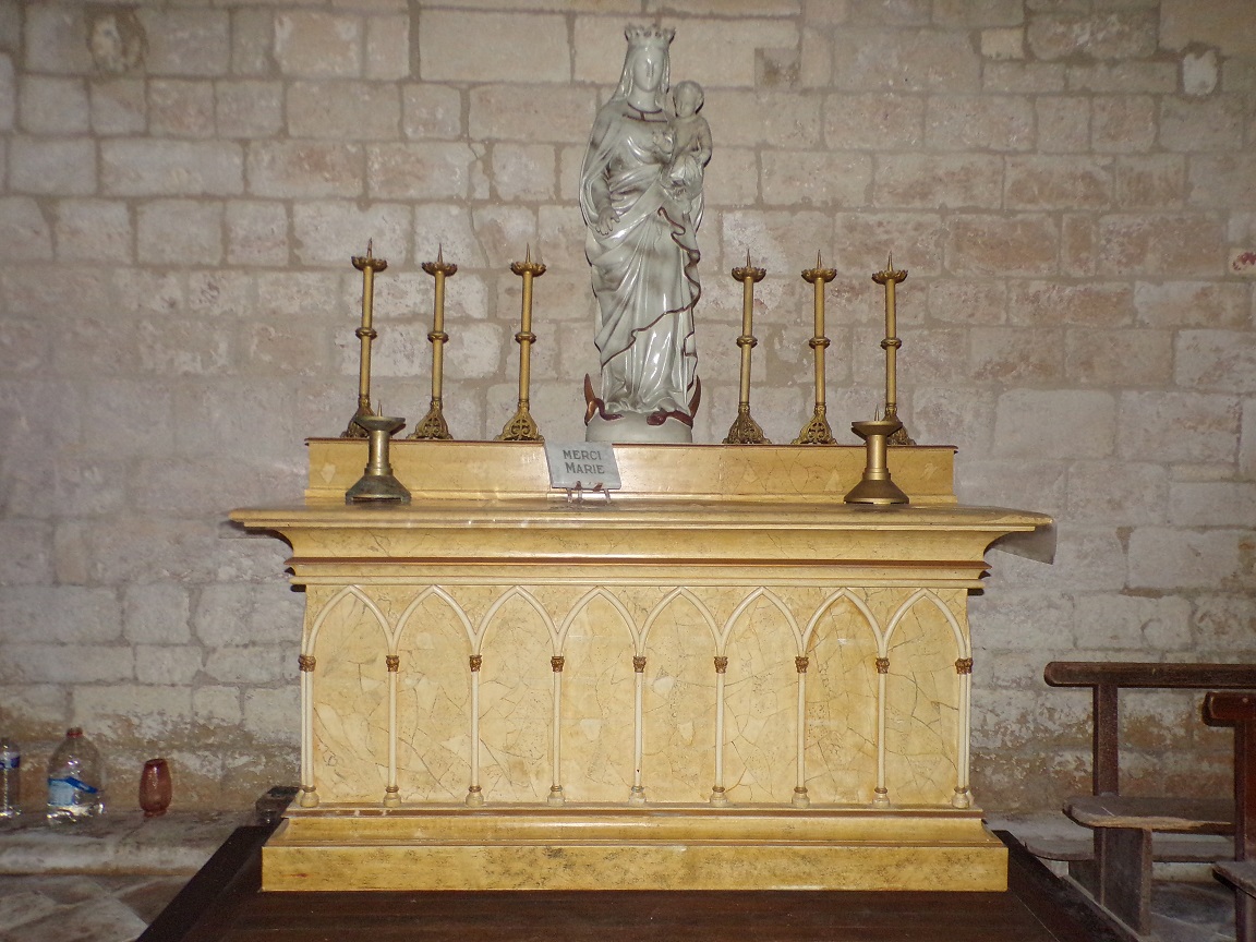 Germignac - L'église Saint-Pierre - La Vierge et l'Enfant (17 juillet 2018)