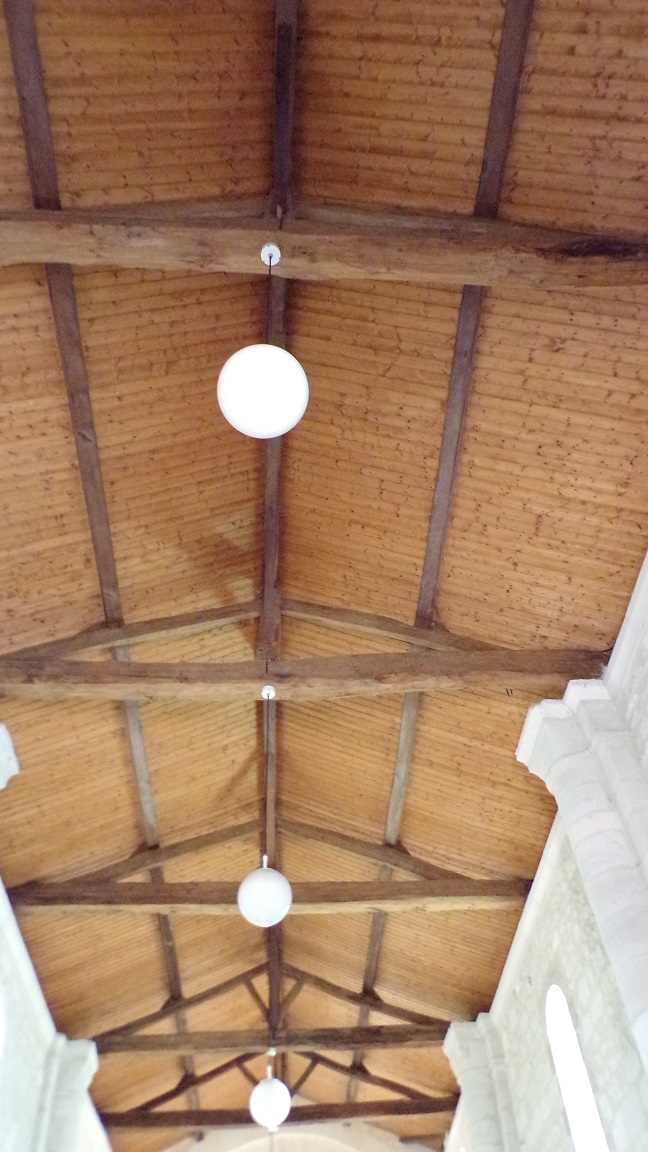 Gimeux - L'église Saint-Germain - Le plafond (5 avril 2018)