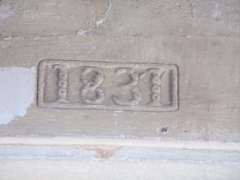 Houlette - L'église Saint Martin - Inscription '1831' (20 août 2018)