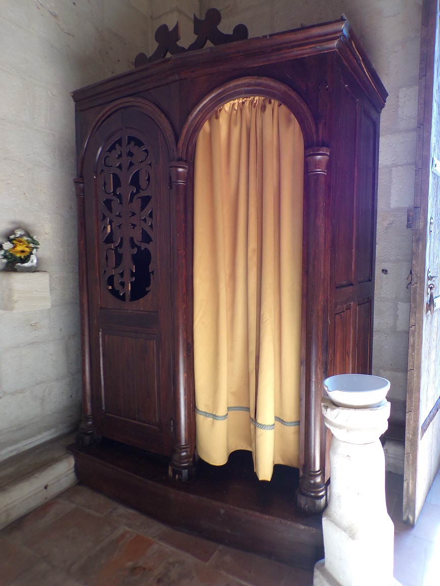 Le Seure - L'église Notre-Dame de l'Assomption - Le confessionnal (29 juin 2019)