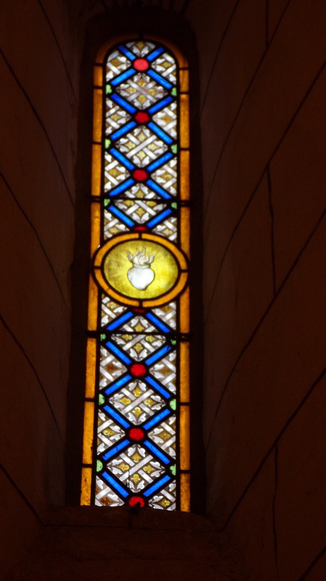 Nercillac - L'église Saint-Germain - Un vitrail (10 avril 2018)