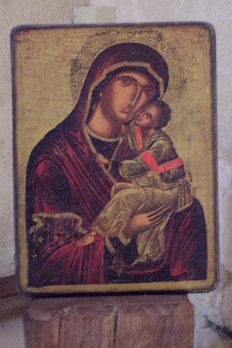 Lignières-Sonneville - L'église Notre-Dame - Tableau 'Vierge et l'Enfant' (1 novembre 2017)