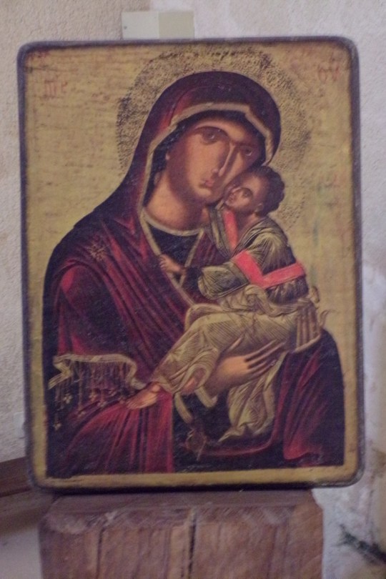 Lignières-Sonneville - L'église Notre-Dame - Tableau 'Vierge et l'Enfant' (1 novembre 2017)