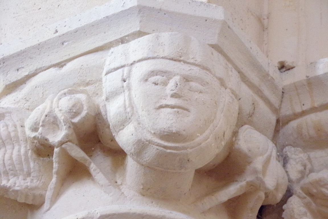 Lignières-Sonneville - L'église Notre-Dame - Un modillon (1 novembre 2017)