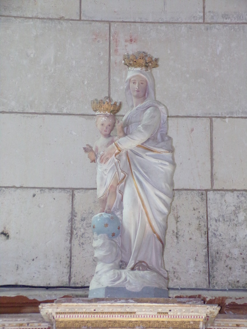 Lonzac - L'église Notre-Dame - Vierge à l'Enfant (8 juillet 2018)