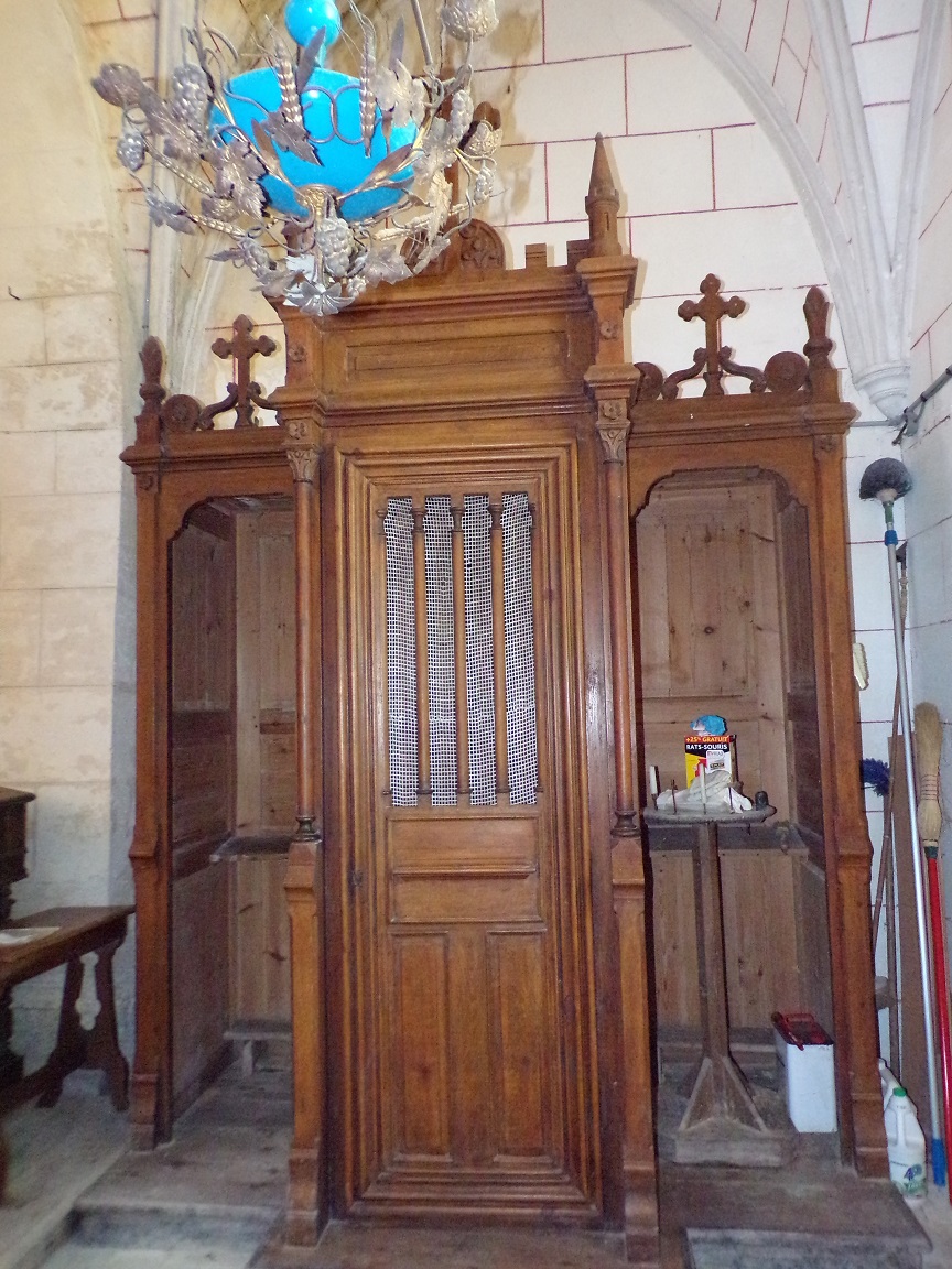Mareuil - L'église Notre-Dame - Le confessionnal (21 août 2018)