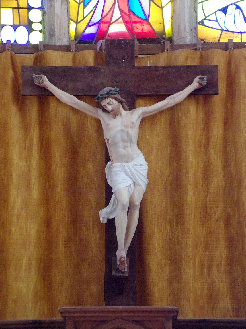 Mareuil - L'église Notre-Dame - Le Crucifix (21 août 2018)