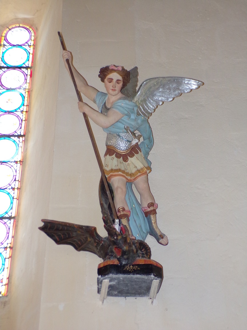 Mesnac - L'église Saint-Pierre - L'archange Saint-Michel (16 septembre 2018)