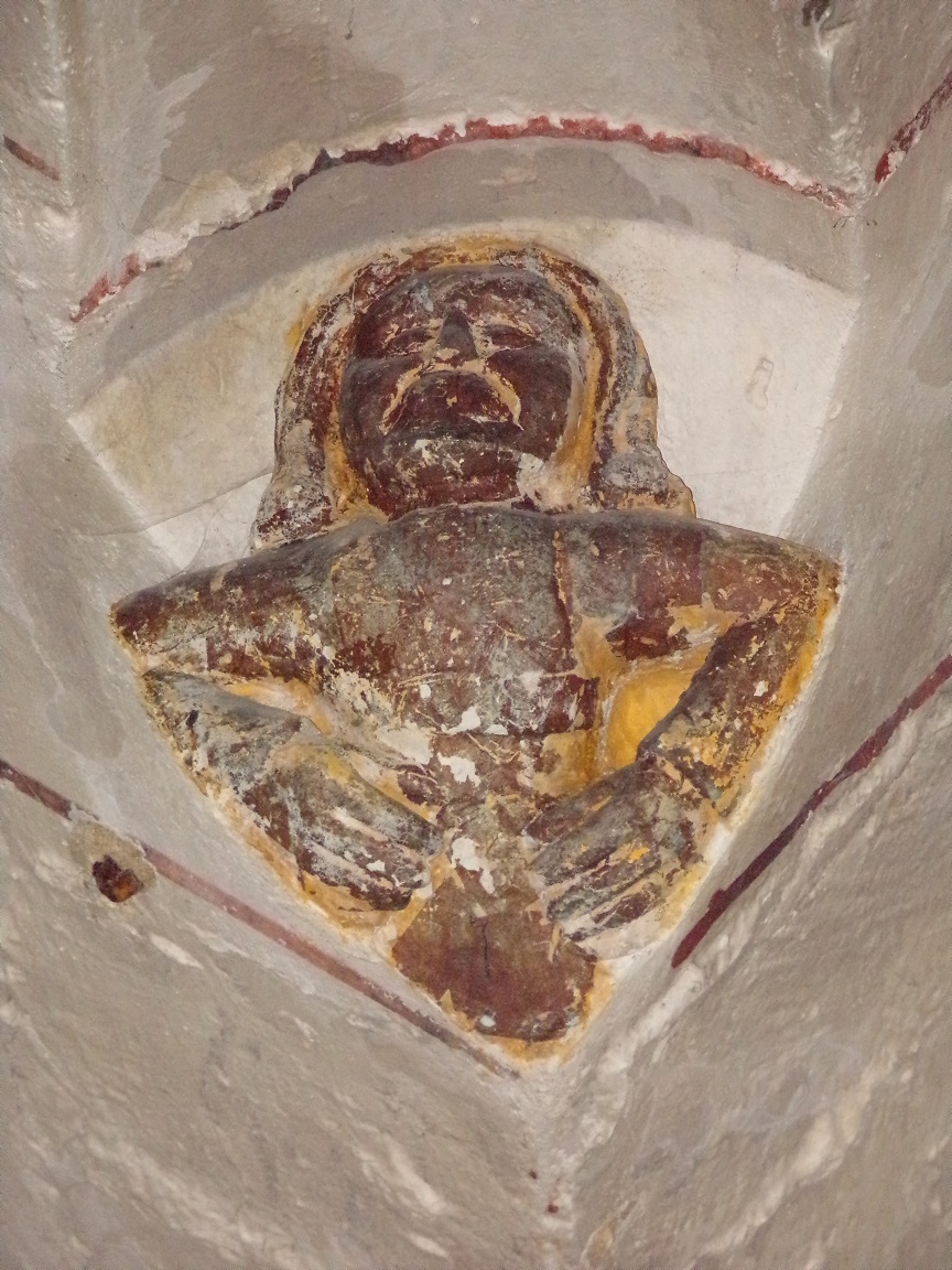 Neuvicq-le-Château - L'église Saint-Martin - Un modillon (16 septembre 2018)