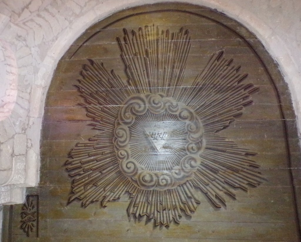 Rouffiac - L'église Saint-Vivien - Plafond du choeur (17 juillet 2018)