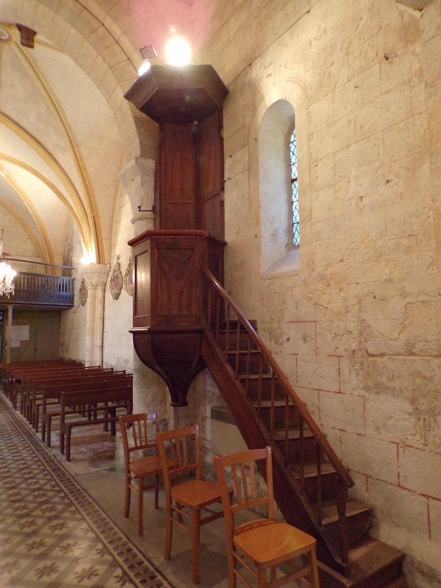 Saint-Brice - L'église Saint-Brice - La chaire (25 juillet 2018)