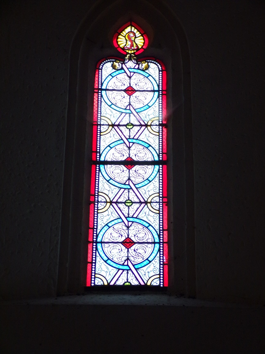 Saint-Laurent de Cognac - L'église Saint-Laurent - Un vitrail (31 mai 2018)