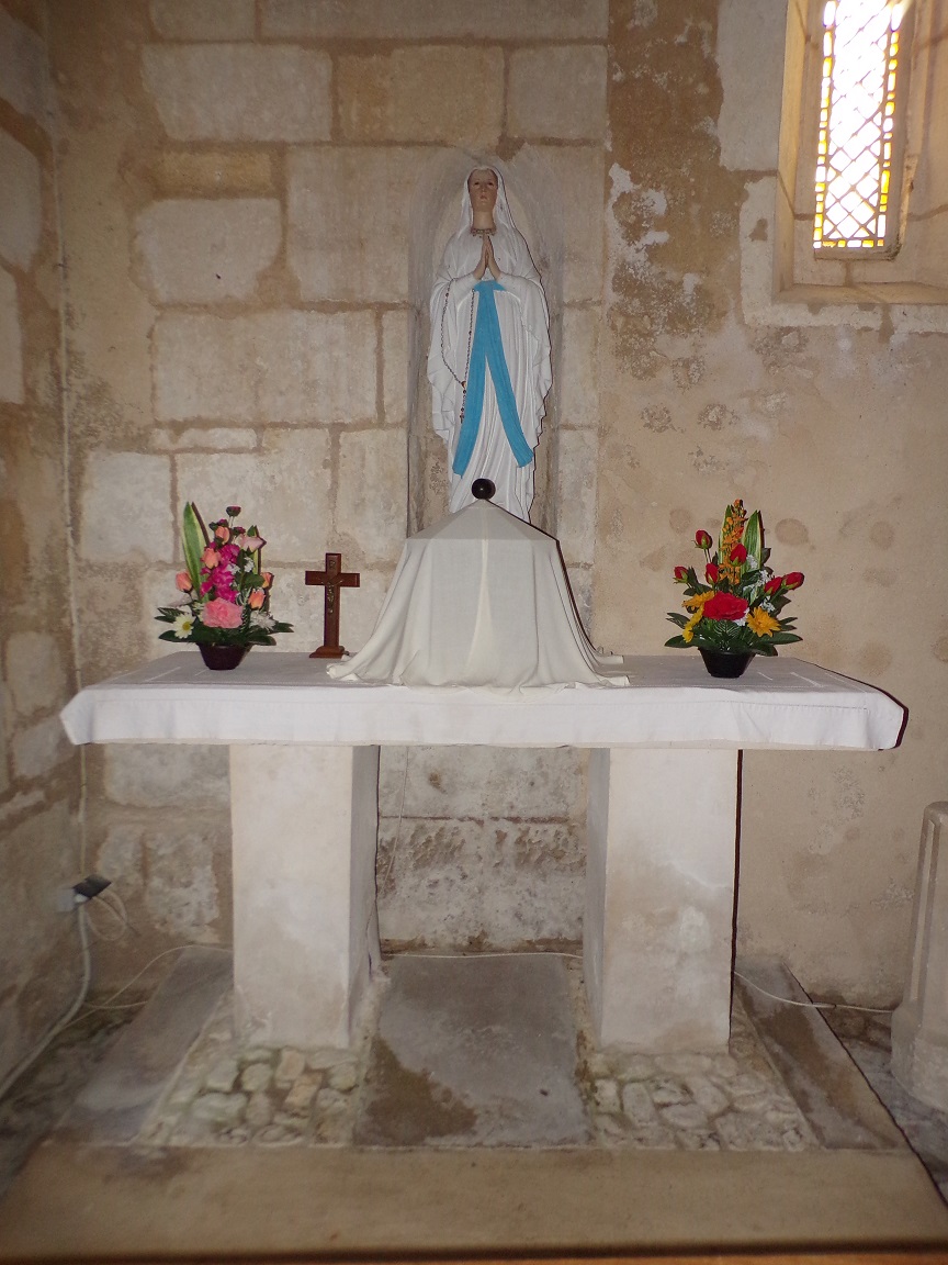 Saint-Martial sur le Né - L'église Saint-Martial - La chapelle 'Notre Dame de Lourdes' (17 juillet 2018)