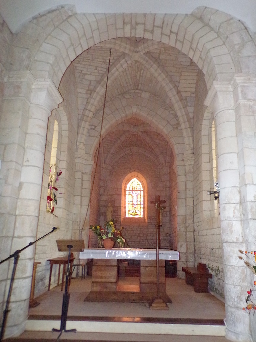 Saint-Martial sur le Né - L'église Saint-Martial - Le choeur (17 juillet 2018)