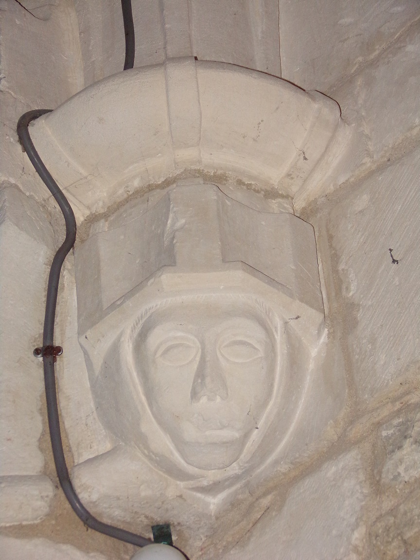 Saint-Martial sur le Né - L'église Saint-Martial - Un modillon (17 juillet 2018)