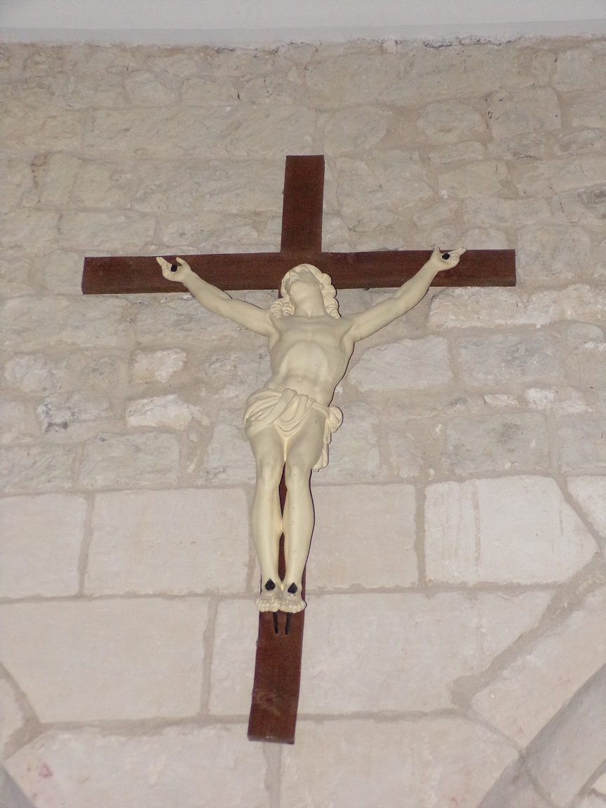 Saint-Martial sur le Né - L'église Saint-Martial - Le Crucifix (17 juillet 2018)