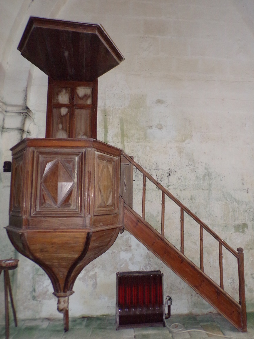 Saint-Preuil - L'église Saint-Projet - La chaire (20 juin 2018)