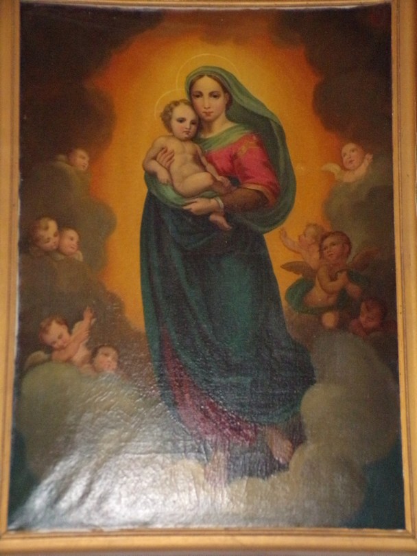 Sainte-Sévère - L'église Saint Augustin - Un tableau (23 juillet 2018)