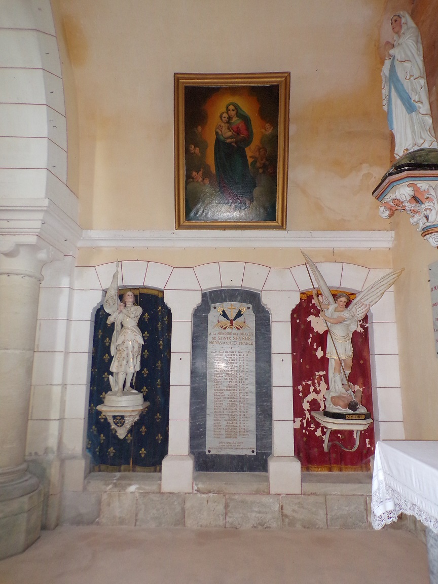 Sainte-Sévère - L'église Saint Augustin (23 juillet 2018)