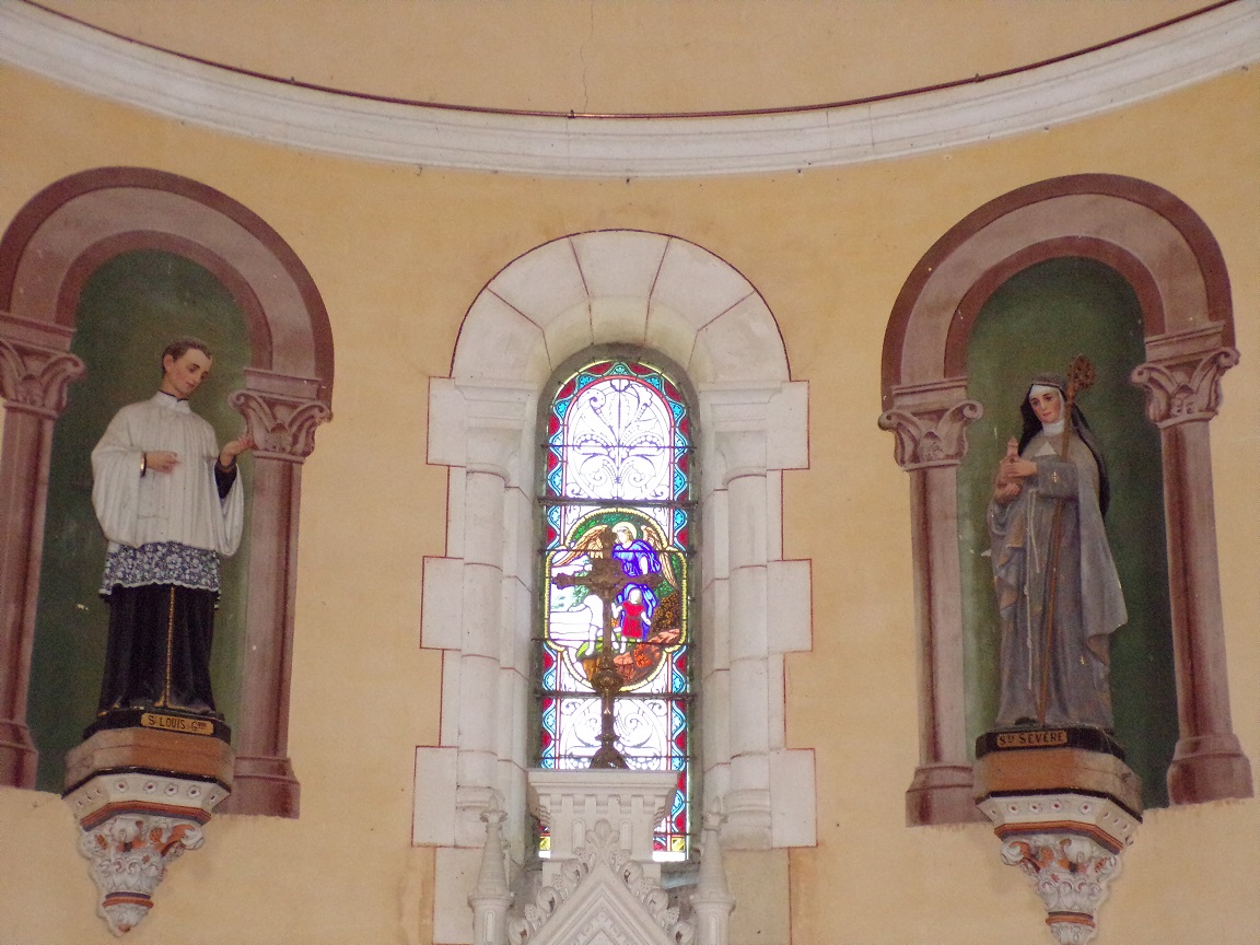 Sainte-Sévère - L'église Saint Augustin - L'abside (23 juillet 2018)