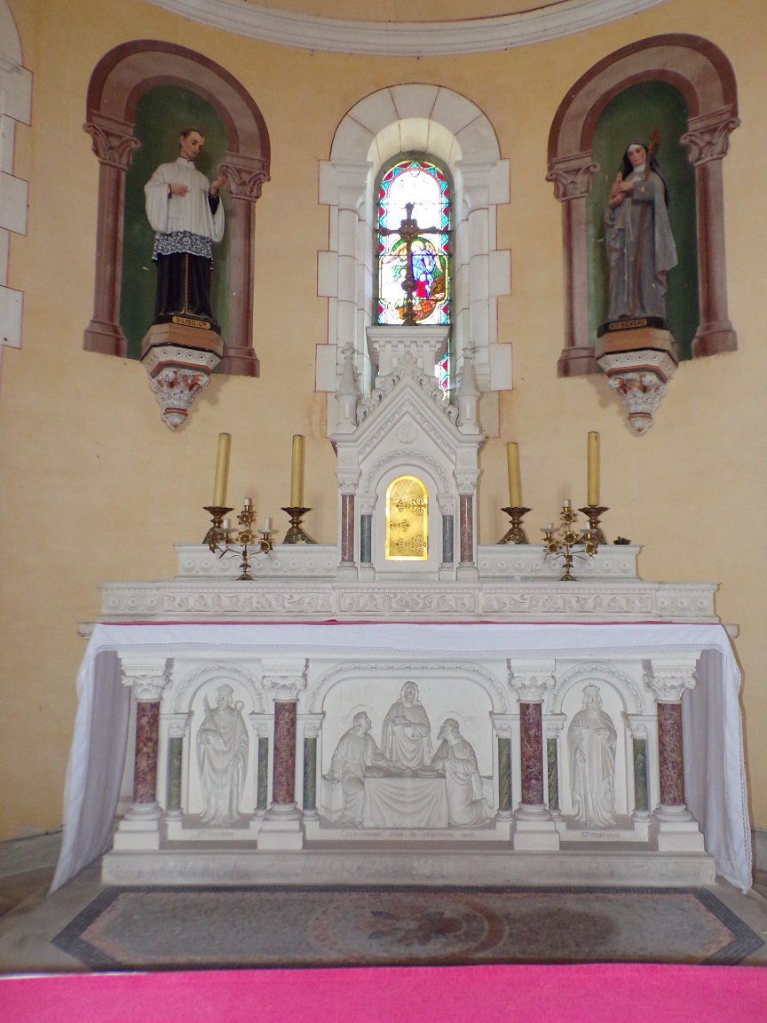 Sainte-Sévère - L'église Saint Augustin - L'abside (23 juillet 2018)