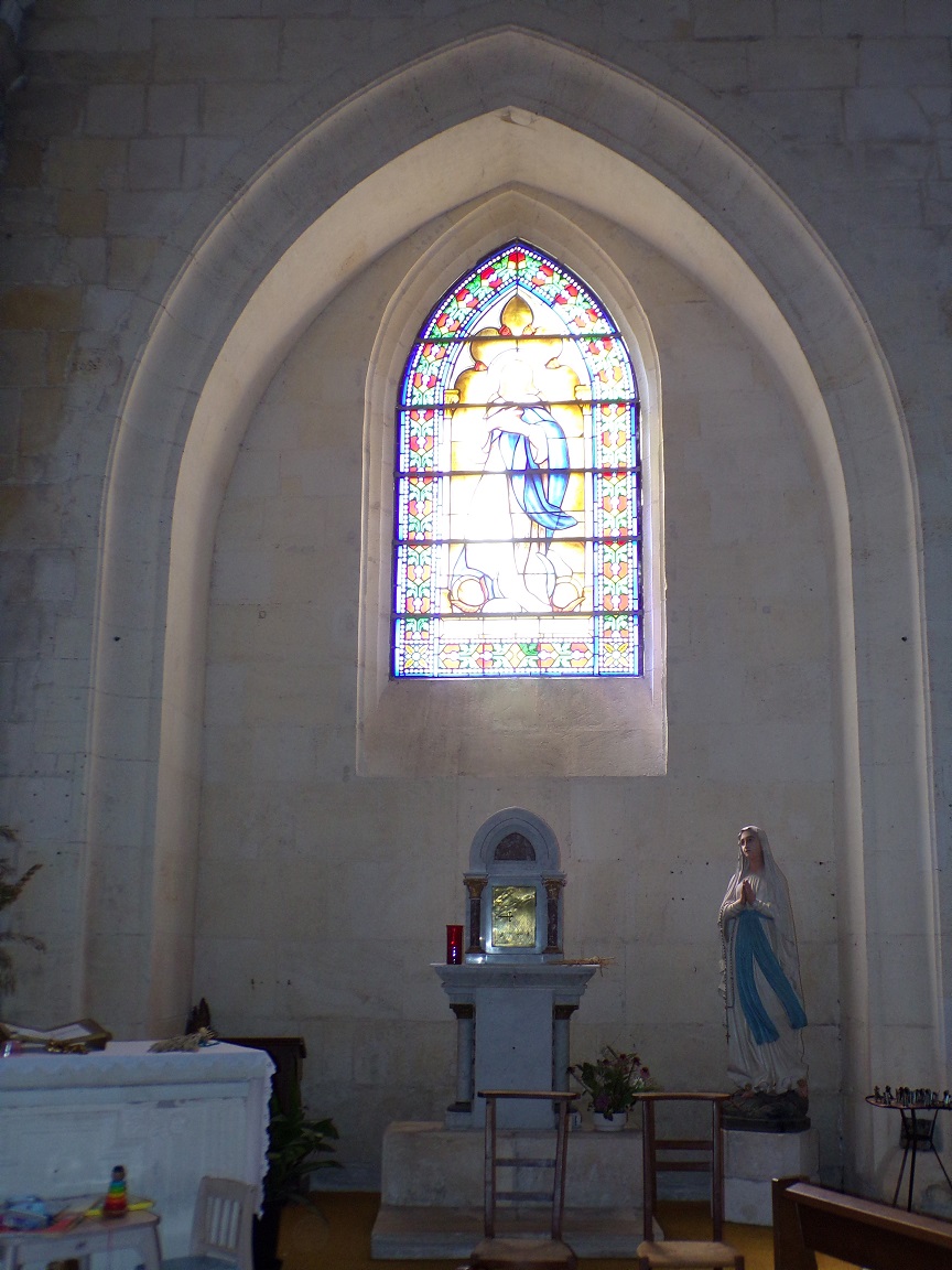 Segonzac - L'église Saint-Pierre - Chapelle 'Notre Dame de Lourdes' (11 juillet 2018)