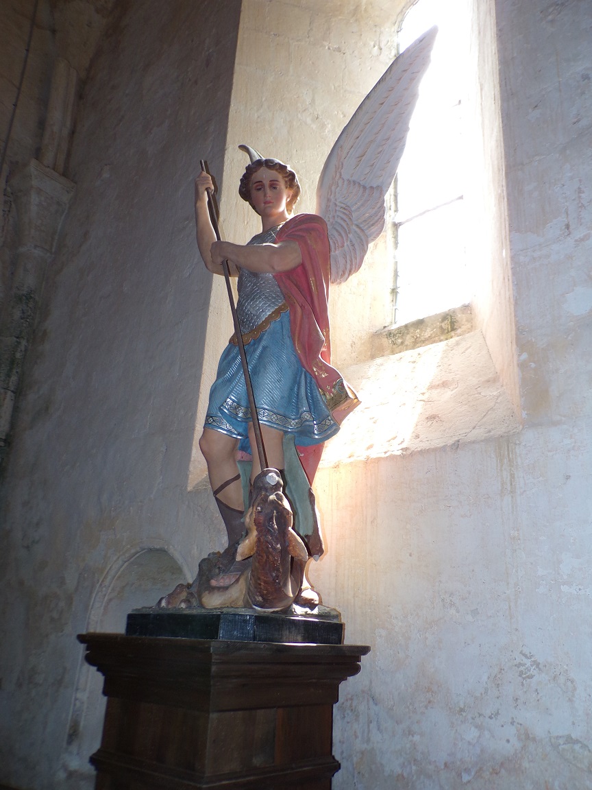 Verrières - L'église Saint-Palais - L'Archange Saint-Michel (7 mai 2018)