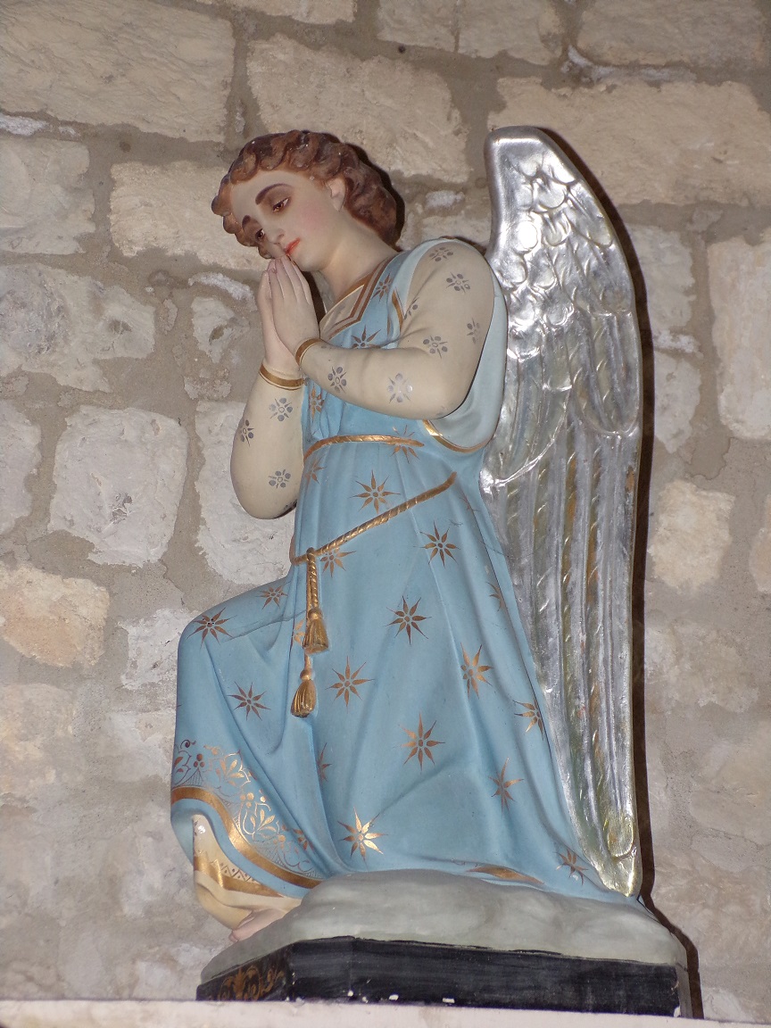 Verrières - L'église Saint-Palais - Un ange (7 mai 2018)